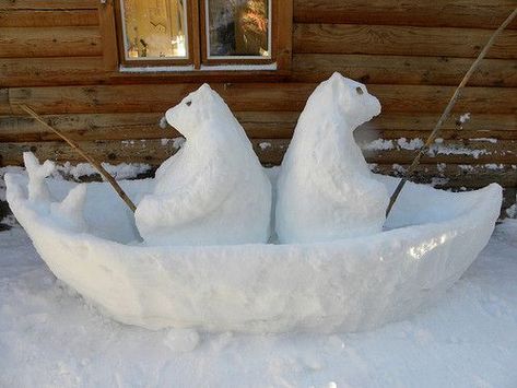 Best 25+ Snow sculptures ideas on Pinterest | Ice art, Snow effect ... Snow Ideas, Snow Outside, Snow Bear, Snow Sculptures, Ice Art, Ice Sculpture, I Love Snow, Snow Much Fun, Snow Fun