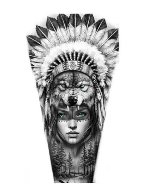 Badger Tattoo, Calf Tattoo Ideas, Native American Tattoo Designs, Tato Maori, 30 Tattoo, Persian Tattoo, Native American Tattoo, American Indian Tattoos, Full Leg Tattoos