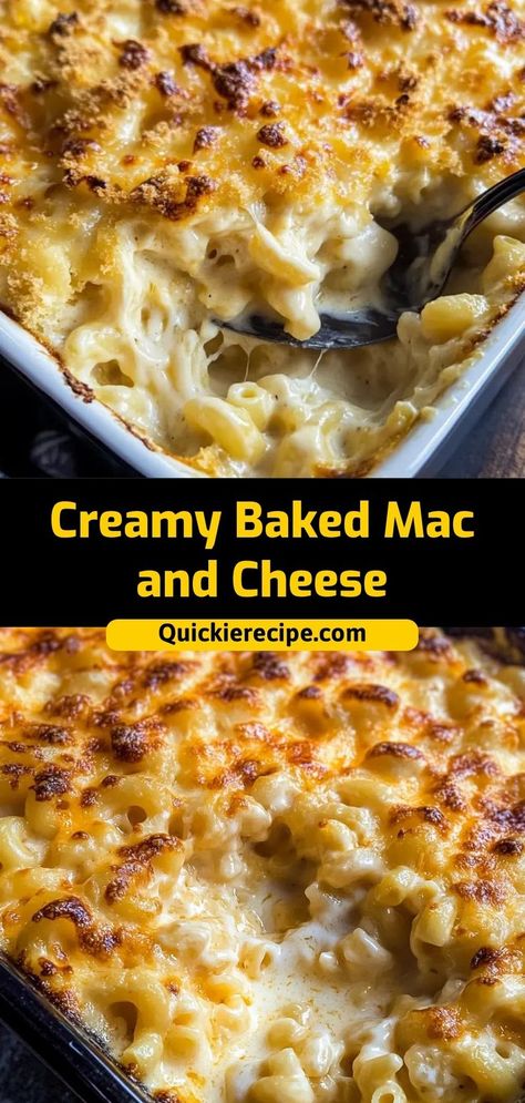 This Creamy Baked Mac and Cheese is rich, cheesy, and topped with a golden, crispy crust. Made with a blend of cheddar, milk, and breadcrumbs, it’s the ultimate comfort food. Ingredients: 2 cups elbow macaroni, cooked 2 cups shredded cheddar cheese 1 cup milk 1/4 cup breadcrumbs (for topping) A classic, creamy mac and cheese baked to perfection Creamy Baked Mac And Cheese Recipe, Mac And Cheese Baked, Thanksgiving Mac And Cheese, Creamy Baked Mac And Cheese, Cheddar Cheese Recipes, Baked Mac And Cheese Recipe, Bake Mac And Cheese, Cheddar Mac And Cheese, Cheesy Mac And Cheese