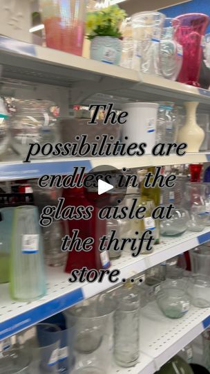 23K views · 7K reactions | Who else walks down the glass aisle more than a few times when you are at the thrift store? 

I really shouldn’t be thrifting more glassware unless I spot a very special unique piece I can’t live without.  I have been really good lately.  These glass pieces are a few of my favorite older thrift finds! But a girl can still continue to browse right 😉 

.
.
.
.
.
.
.
.
.
.
#vintageglasswares #thriftandflip #thriftedandstyled #thrifteddecor #vikingglass #thrifthauls #thriftlove #thriftersgonnathrift #letsgetcrafty #vintageaestetic | Amy- Home Decor Thrift and Flip | easy DIYs Thrift And Flip, Thrift Flip Decor, Home Decor Thrift, Thrifted Decor, Easy Diys, Glass Apothecary Jars, Thrift Flip, Viking Glass, Thrift Finds