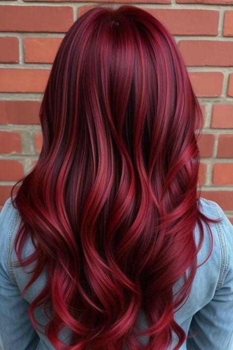 hair color ideas for brunettes Vivid Red Hair, Vivid Hair, Red Ombre Hair, Natural Hair Bun Styles, Red Hair Inspo, Side Braid Hairstyles, Hair Color Burgundy, Cool Short Hairstyles, Gorgeous Hair Color