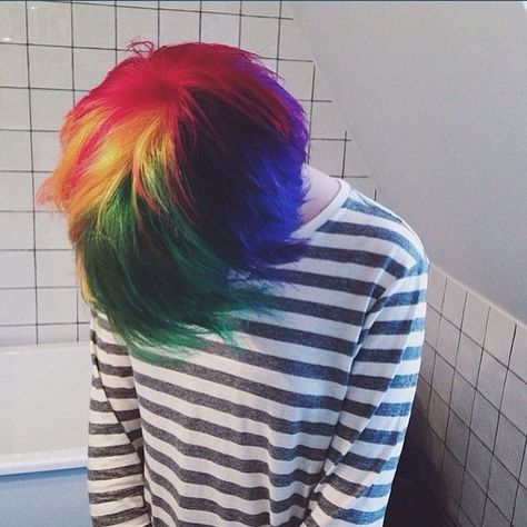 Colourful Hair, Moon Walk, Dyed Hair Inspiration, Manic Panic, Colorful Hair, Colored Hair, Hair Dye Colors, Hair Reference, Rainbow Hair