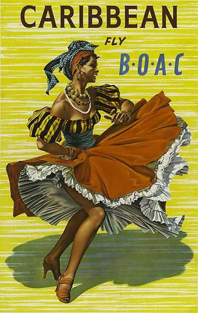 Posters Decor, Jamaican Women, British European Airways, Jamaica Travel, Airline Travel, Vintage Airlines, Caribbean Travel, Images Vintage, Illustration Vintage