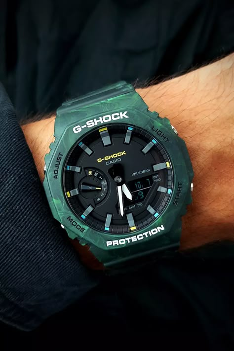 G-SHOCK GA2100 Foggy Forest Series: Release Information Best G Shock Watch, Jordans Sneakers Outfit, Casio G Shock Watches, Timeless Watches, Fancy Watches, Foggy Forest, G Shock Watches, Watches Unique, Casio G Shock