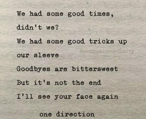 One Direction Book, One Direction Lyrics, One Direction Songs, Typed Quotes, Direction Quotes, One Direction Quotes, Senior Quotes, Lyrics Aesthetic, Favorite Lyrics