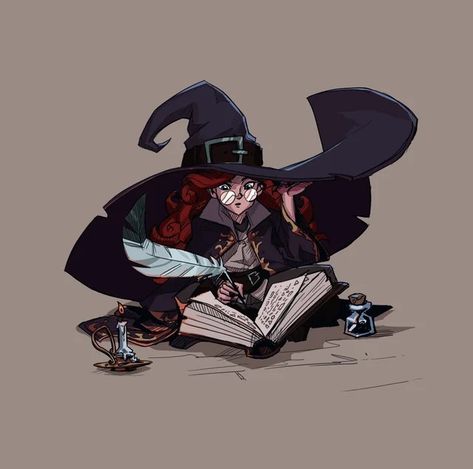 Halfling Wizard, Fantasy Wizard, Big Magic, Magic Hat, Witch Design, Big Hat, Witch Art, Dungeon Master, Commissions Open