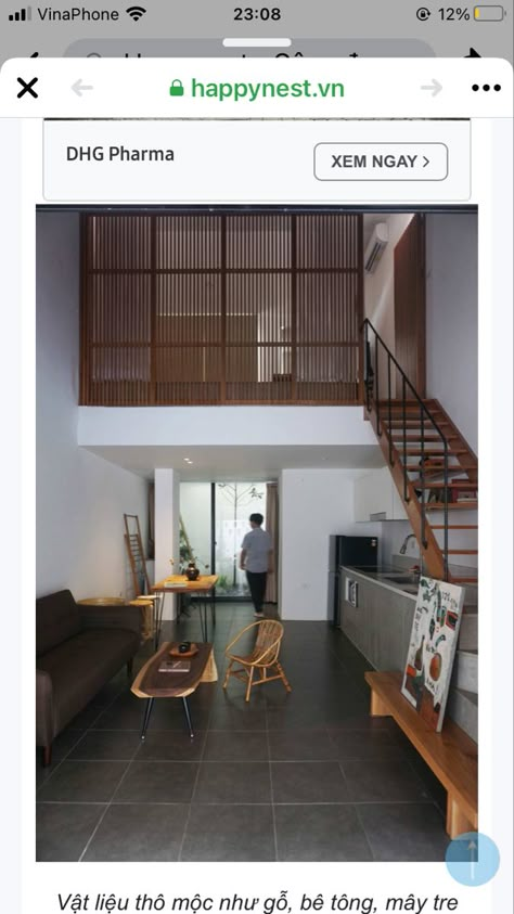 Mezzanine House Design, Small Apartment Building, Home Designs Exterior, Loft House Design, Diy Home Interior, Tiny House Loft, Interior Design Your Home, Small House Interior Design, Small Apartment Design