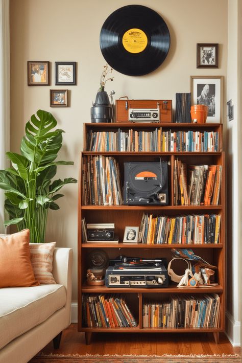 25 Vintage Living Room Ideas for 2024 – The Crafty Hacks Retro Inspired Living Room, Bookshelf Around Tv, Biscuit Pretzels, Guinness Beer Cheese Dip, Guinness Beer Cheese, Cheese Dip For Pretzels, Dip For Pretzels, Vintage Living Room Ideas, Living Room Hippie