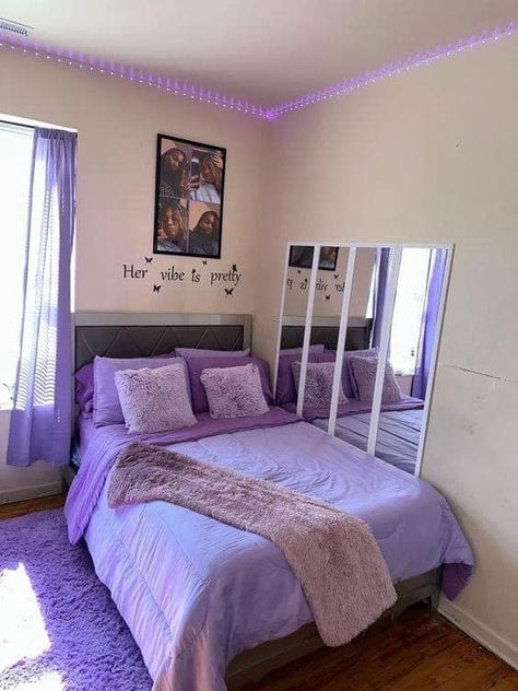 Facebook Gray And Purple Bedroom Ideas, Room Ideas Gray, Gray Room Ideas, Purple And Gray Bedroom Ideas, Silver Bedroom Ideas, Purple And Gray Bedroom, Purple Bedroom Ideas, Gray Room, Silver Bedroom