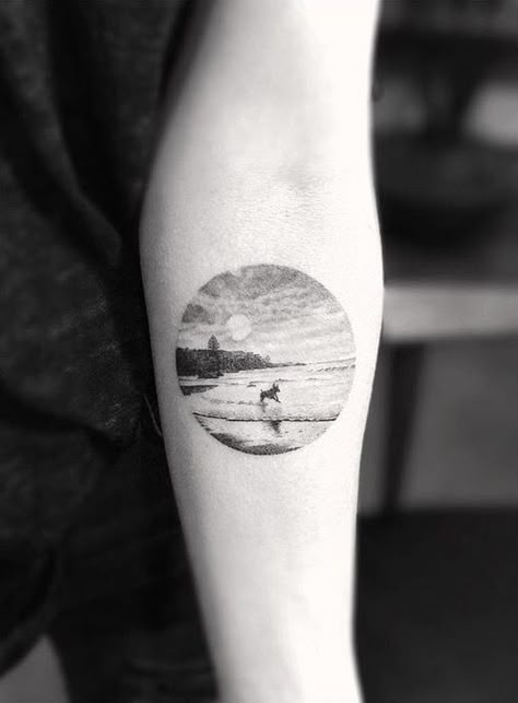 Amir Tattoo, Tatoo Dog, Circular Tattoo, Sunset Tattoo, Dogs Walking, Dr Woo, Dog Memorial Tattoos, Tattoo Dog, Circle Tattoos