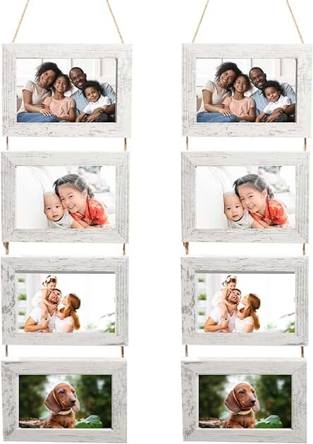 Amazon.com: Large Picture Frame Sets For Wall Collage Picture Frames Collage, Wall Hanging Photo Frames, Frames Collage, Family Collage, Frames Wall, 5x7 Picture Frames, Fill The Frame, Wood Composite, Hanging Picture Frames