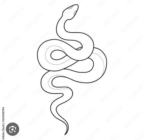 Snake Template Free Printable, Snake Drawing Sketches Easy, Snake Line Drawing, Snake Drawing Simple, Snake Outline, Snake Drawing, Snake Tattoo, Sketches Easy, Templates Printable Free