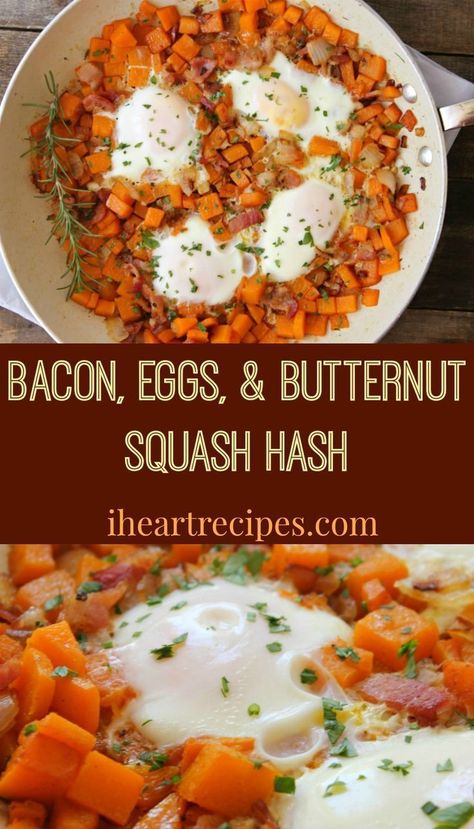 Black Bean Beef, Beef And Butternut Squash, Butternut Squash Hash, Squash Chili, Bacon Crisps, Butternut Squash Chili, I Heart Recipes, Heart Recipes, Hash Recipe