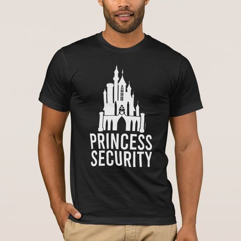 Disney Castle Badge | Princess Security T-Shirt Princess Security Shirt Disney, Disney Princess Tshirt, Princess Security Shirt, Security Shirt, Security Badge, Fashion For Girls, Disney Artwork, Family Vacation Shirts, Tshirt Fashion