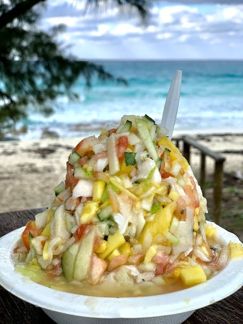 Conch Salad Recipe The Bahamas, Conch Salad Bahamas, Conch Recipes Caribbean, Conch Salad Recipe, Bahama Recipes, Bahamas Recipes, Bahamian Recipes, Conch Recipes, Bahamas Food