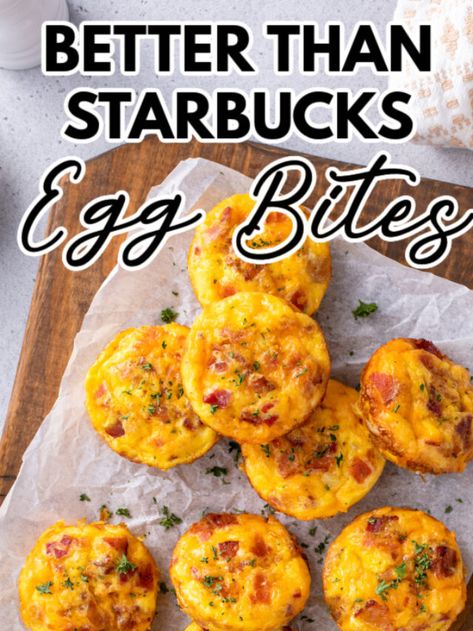 Southwest Egg Bites, Better Than Starbucks Egg Bites, Eggbites Starbucks, Starbucks Eggs, Egg Bites Starbucks, Easy Egg Bites, Starbucks Egg Bites Recipe, Diner Food, Starbucks Egg Bites