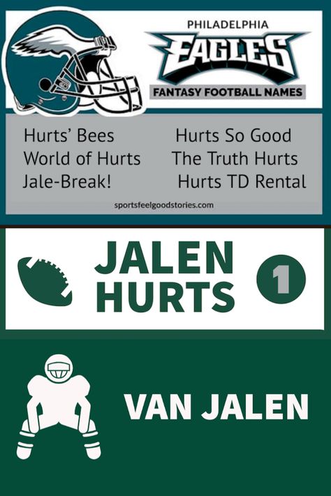 Best Jalen Hurts Fantasy Football Names: Funny, Clever, and Creative Fantasy Football Names Funny, Fantasy Football Team Names, Fantasy Team Names, Fantasy Football Names, Hurts So Good, Football Team Names, Football Names, Hurt Locker, Grandma Names