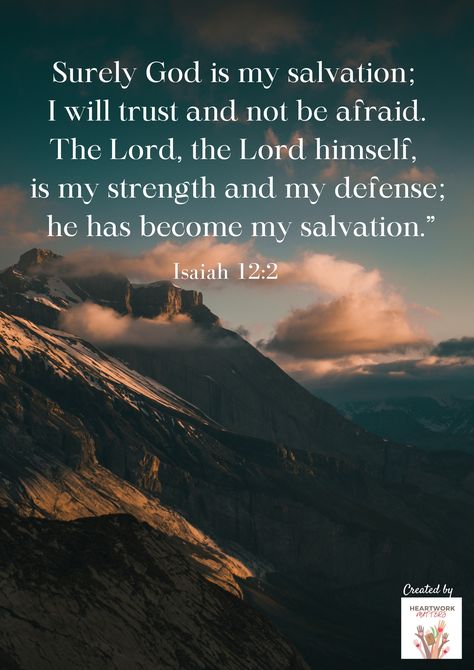 Isaiah 12 2 Wallpaper, Spring Luncheon, Isaiah 12 2, Isaiah 12, Isaiah 26, The Great I Am, Max Lucado, Christian Bible Verses, He Loves Me