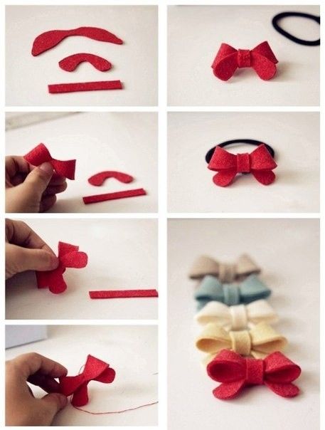 Felt Bow Tie, Headband Diy, Felt Headband, Felt Crafts Patterns, Felt Hair Clips, Diy Bebe, Felt Bows, Diy Bows, Diy Headband