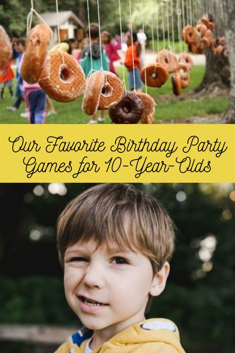 Our Favorite Birthday Party Games for 10-Year-Olds - Peachy Party 10 Year Birthday Party Ideas, Boys Birthday Party Activities, Boy Party Games, Boys Birthday Party Games, Teen Birthday Party Games, Birthday Games For Kids, Games For Boys, Backyard Birthday Parties, Birthday Party Games For Kids