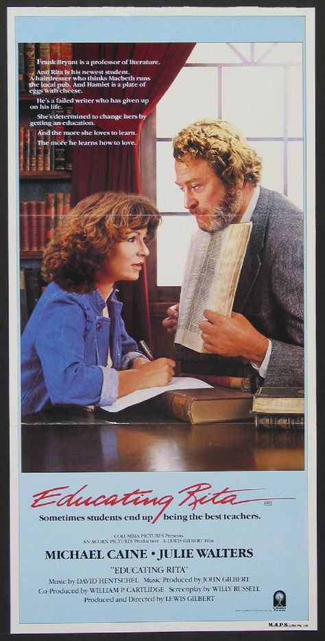 Educating Rita, Media Recommendations, Julie Walters, Physical Media, Michael Caine, Promotional Poster, Cinema Posters, Book Tv, Set Design