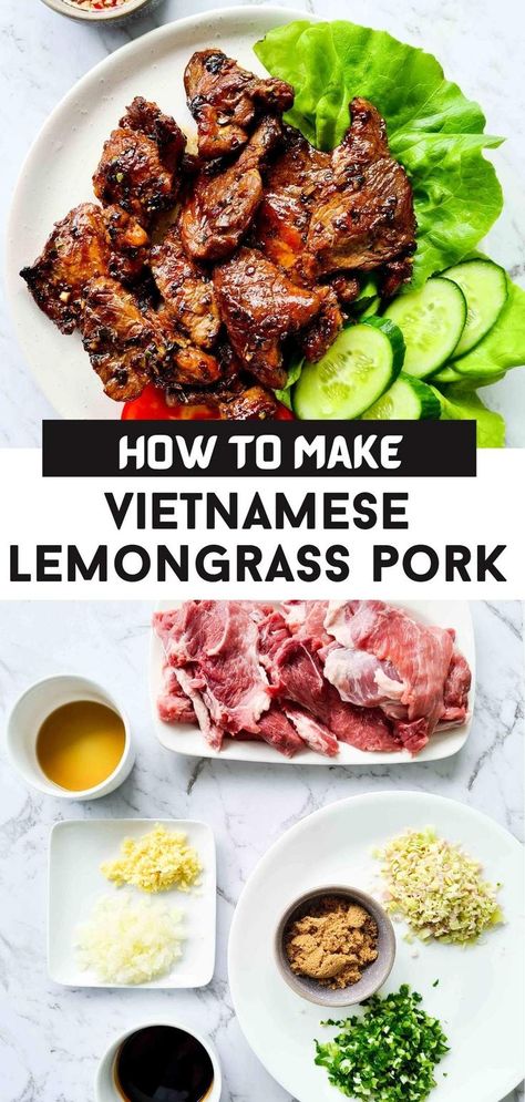 Lemongrass Pork Tenderloin, Vietnamese Lemongrass Pork Ribs, Lemongrass Pork Chops Vietnamese, Lemongrass Pork Chops Vietnamese Air Fryer, Charbroiled Pork Vietnamese, Vietnamese Pork Marinade, Nouc Mam Recipe, Vietnamese Marinated Pork, Vietnamese Pork Loin Recipes