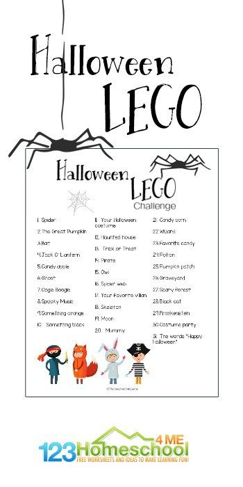 Halloween Lego Challenge, 3rd Grade Halloween Stem Activities, October Homeschool Ideas, Halloween Lego Ideas, October Activity Calendar, Homeschool October, Halloween Educational Activities, Lego Night, Homeschool Themes