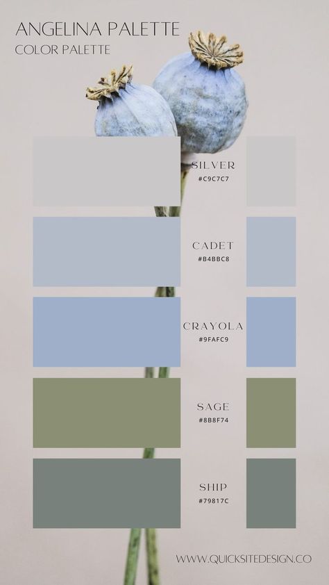 Blue Green Beige Aesthetic, Website Design Inspiration Color Palettes, Website Color Palette Hex Codes, Color Palette For Planner, Color Pallets For Website, Blue Vintage Color Palette, Life Coaching Color Palette, Feminine Color Palette Hex Codes, Chambray Color Palette