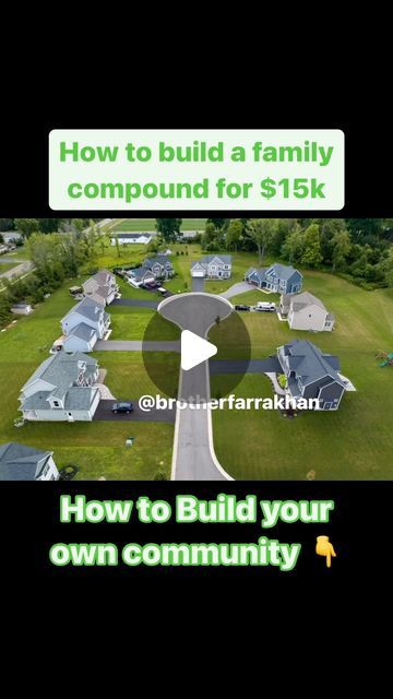 Multiple Homes On One Lot, Multiple Family Homes On Land, Multi Home Property, Building A Family Compound, How To Start A Family Compound, Multiple Homes On One Property, Multiple Houses On One Property, Compound Living Ideas, Family Compound Layout Multi Homes