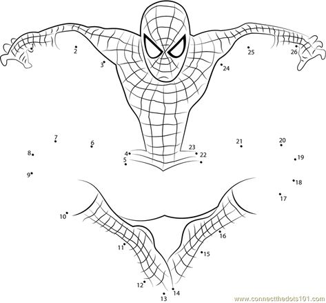 Spiderman Printables, Spiderman Coloring Pages, Dot To Dot Printables, Spiderman Coloring, Spiderman Cartoon, Dot Worksheets, Kids Worksheets Printables, Dot To Dot, Pokemon Coloring