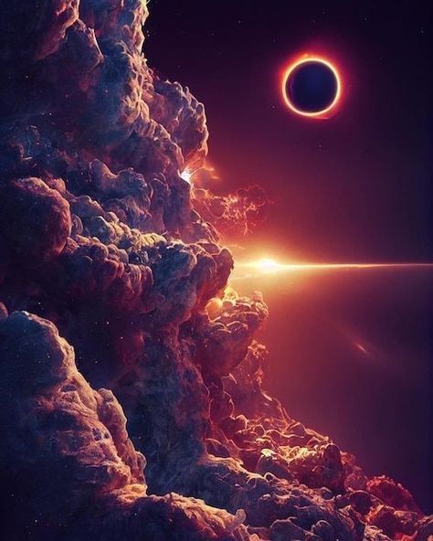 Coolest Backgrounds, Planet Painting, Biblical Paintings, Nature Projects, Astronomy Art, Solar Eclipses, Space Wallpaper, Legends And Myths, Black Holes