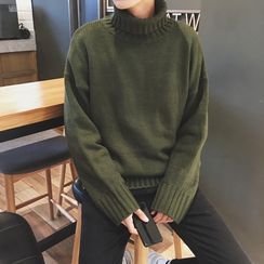 Men Turtleneck, Turtle Neck Men, Mens Turtleneck, Solid Color Sweater, Trendy Sweaters, Sweater Oversize, High Neck Sweater, Oversize Knit, Bottoming Shirt