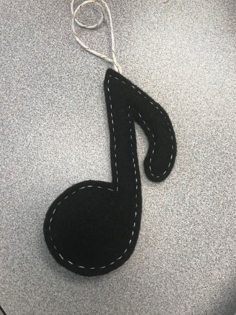 Rockstar Party, Rock Star Party, Felt Stocking, Felt Food, Musical Note, Felt Art, Felt Ornaments, Music Notes, Felt Crafts