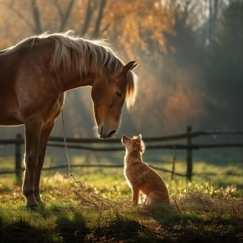 Horse And Dog Photography, Cute Animals Together, Poses With Horses, Animals Together, Beautiful Horses Photography, Cute Horse Pictures, Western Photography, Horse Wallpaper, Most Beautiful Horses