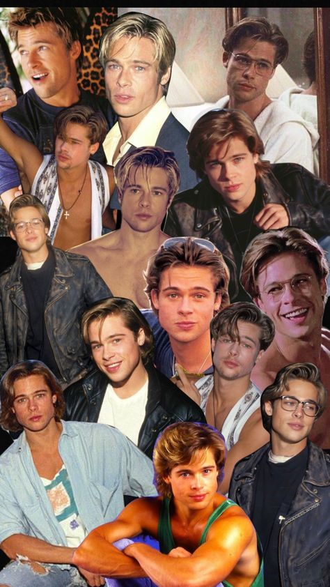 Brad Pitt Wallpaper, 90s Actors Aesthetic, Brad Pitt Aesthetic, Brad Pitt 90s Aesthetic, Brad Pitt 90s Wallpaper, Young Brad Pitt, Brad Pitt Wallpaper Aesthetic, Bead Pitt, Brad Pitt Aesthetic Vintage