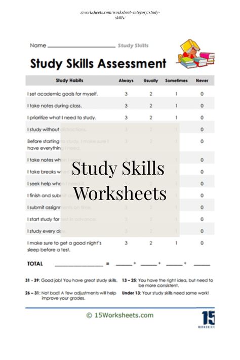 Effective study skills are essential for academic success, and these worksheets provide students with practical resources to cultivate good habits. Study Skills Worksheets, Note Taking Strategies, Auditory Learners, Homework Organization, Types Of Learners, Academic Goals, Study Techniques, Study Schedule, Effective Learning