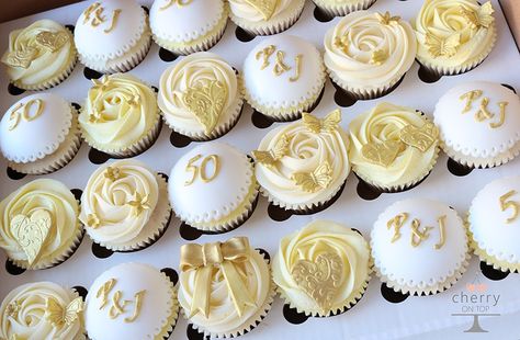 50th Wedding Anniversary Cupcakes 50 Anniversary Cupcakes, Golden Wedding Anniversary Cupcakes, Golden Anniversary Cupcakes, 50th Wedding Anniversary Cupcakes, 50th Anniversary Cupcake Ideas, 50th Anniversary Cupcakes, Wedding Anniversary Cupcakes, 50th Wedding Anniversary Cakes Toppers, Golden Anniversary Party