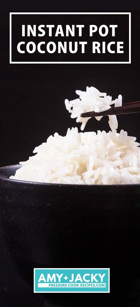 instant pot coconut rice | coconut rice in instant pot | instapot coconut rice | coconut milk rice instant pot | coconut rice | coconut rice recipe | how to make coconut rice | coconut rice jasmine | thai recipes #AmyJacky #InstantPot #PressureCooker #recipe #side #rice #asian Instant Pot Coconut Rice, Rice Instant Pot, Coconut Rice Recipe, Rice Cooker Recipes, Quick Dishes, Coconut Rice, Insta Pot, Cooking On A Budget, Instapot Recipes