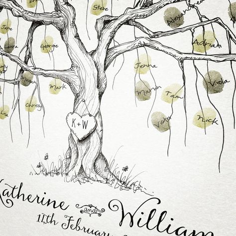 Tree Wedding Decor, Family Tree Wedding, Wedding Fingerprint, Wedding Fingerprint Tree, Willow Wedding, Birch Tree Decor, Willow Tree Wedding, Fingerprint Wedding, Wedding Tree Decorations