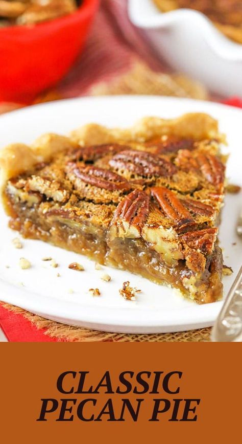 Live Well Bake Often, Classic Pecan Pie, Homemade Pecan Pie, Pie Recipe Easy, Best Pecan Pie, Pecan Pie Easy, Easy Pie Recipes, Dessert Simple, Pecan Pie Recipe