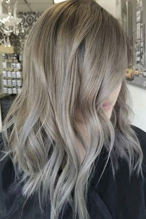 Greige Hair, Beige Hair Color, Ashy Hair, Long Bobs, Beige Hair, Mushroom Brown, Ash Hair, Nails Ombre, Ash Blonde Hair