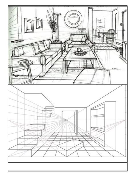 2 Puntos De Fuga, Multiple Perspective, Room Perspective Drawing, In Love Art, Perspective Drawings, Magic Screen, Interior Design Sketchbook, Perspective Sketch, Architecture Drawing Sketchbooks