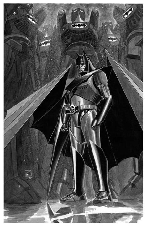 Alex Ross - Justice Armor Kingdom Come Batman, Batman Standing, Robot Army, Batman Suit, I Am Batman, Batman Artwork, Comic Book Artwork, Alex Ross, Batman Beyond