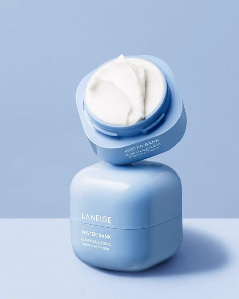 🌊 Dive into Hydration with LANEIGE Water Bank Blue Hyaluronic Intensive Cream! 🌊 Quench your skin's thirst with LANEIGE's latest innovation, the Water Bank Blue Hyaluronic Intensive Cream. Infused with Blue Hyaluronic Acid, this cream provides deep hydration, strengthens the skin barrier, and promotes a plump, dewy complexion. Perfect for all skin types, it’s your ultimate ally for radiant, healthy-looking skin. 🌟 Key Benefits: 💧 Deep, long-lasting hydration 🛡️ Strengthens skin barrier ✨ En... Blue Skincare Packaging, Packaging Skincare, Laneige Water Bank Blue Hyaluronic, Blue Cosmetic, Laneige Water Bank, Cosmetic Design, Dewy Skin, Skin Barrier, Skin Care Essentials