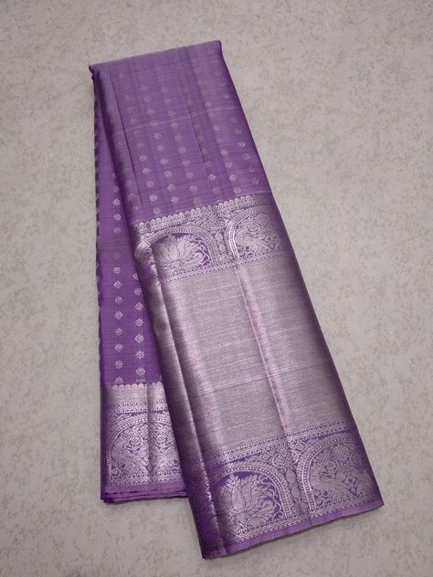 Lilac Kanchipuram Saree, Silk Sarees Wedding, Wedding Silk Saree, Blouse Designs Silk, Women Painting, Sarees Wedding, Kanchipuram Saree, Durga Goddess, Pattu Sarees