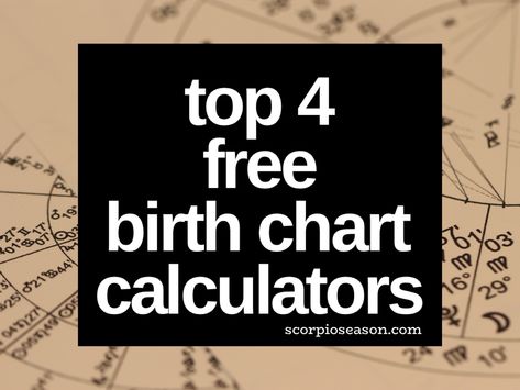 Top 4 Free Birth Chart Calculators Birth Chart Astrology Free, Astrology Cafe, Free Natal Chart, Birth Chart Calculator, Free Astrology Birth Chart, Astrology 101, Birthday Personality, Free Birth, Free Birth Chart