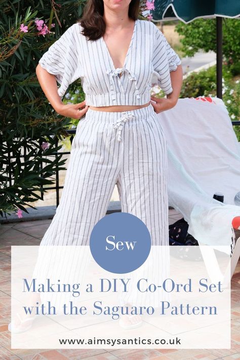 See how to make a DIY co-Ord set using the Friday Pattern Company pattern 'The Saguaro Set'. An easy make that is a perfect for all occasions. Saguaro Set, Friday Pattern Company, The Friday, Project Planner, Diy Clothing, My Pinterest, Co Ord Set, Share The Love, Co Ord