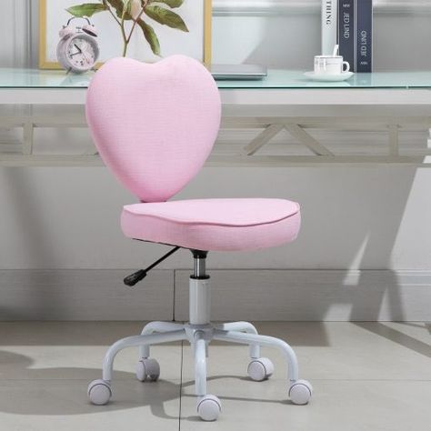 Backrest Design, Kids Playroom Furniture, Castor Wheels, Cute Furniture, Pink Office, Salon Suites, Dekorasi Kamar Tidur, Vanity Chair, Cute Room Ideas