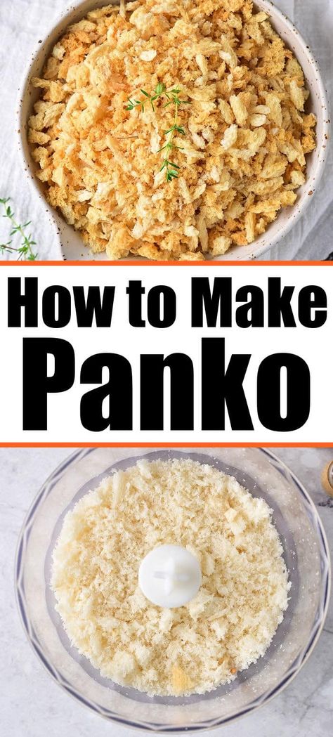 Homemade Italian panko bread crumbs are easy to make in your oven or air fryer! Crispy breading to use for fish or as a binder for meatloaf. Homemade Panko, Easy Bread Crumbs, Panko Recipes, Homemade Bread Crumbs, Oven Fried Fish, Bread Crumbs Recipe, Best Gluten Free Bread, Gluten Free Panko, Plain Bread