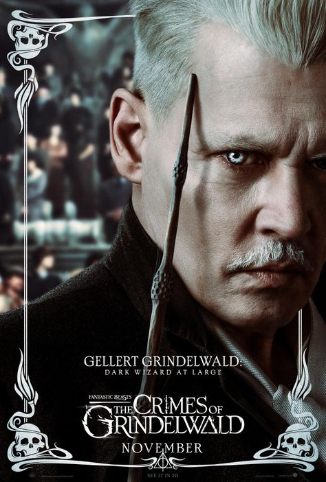 Fantastic Beasts: The Crimes of GrindelwaldReggie's Take.com The Crimes Of Grindelwald, Big Poster, Dark Wizard, Gellert Grindelwald, Crimes Of Grindelwald, Newt Scamander, Eddie Redmayne, Jude Law, Fantastic Beasts And Where